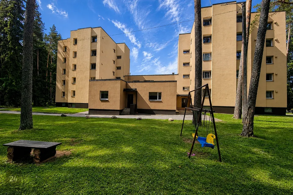 Kreekinnisvara uurile anda 2-toaline korter Jaani 7 Elvas - välis vaade kortermajast